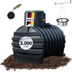 4rain Mono Retentionszisterne 3000 Liter Inkl. Tankabdeckung