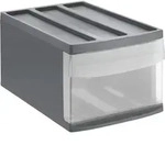 Rotho - Schubladenbox Mono Systemix M 1 Schub Anthrazit Boxen, K&ouml;rbchen & Kisten