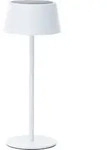 Picco Solar Tischlampe Outdoor 30cm Wei&szlig; &ndash; Led Au&szlig;entischleuchte Mit Usb & Akku,