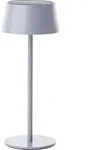 Picco Solar Tischlampe Outdoor 30cm Grau Matt &ndash; Led Au&szlig;entischleuchte Mit Usb &