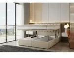 Bond Boxspringbett 160 X 200 Mit Bettkasten Mit Matratze Hellbeige - Trada