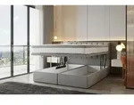 Trada - Bond Boxspringbett 160 X 200 Mit Bettkasten Mit Matratze Grau