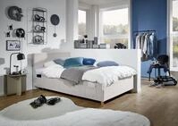 Meise M&ouml;bel Kinderbett Cool 140x200 Cm Bettgestell Kopfteil Glatt Cordstoff Nata 