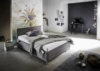 Meise M&ouml;bel Kinderbett Cool 120x200 Cm Bettkasten & Lattenrost Cordstoff Anthrazit