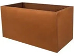 K&ouml;hko - Designer-pflanztrog Aus Cortenstahl Viva 60 X 27 X 26 Cm Pflanzk&uuml;bel...
