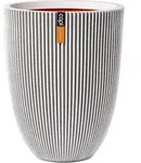 Vase Groove Elegant 34x46 Cm Elfenbein Capi