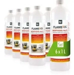 6x 1 L Flambiol&reg; Bioethanol 96,6% Premium F&uuml;r Ethanol-tischkamin In Flaschen