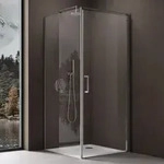 Doporro Eck-duschkabine Eckdusche Ravenna36k 90x100x195cm Duschabtrennung Esg