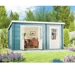 Pultdach Gartenhaus Maria Mit Anbau Aus Holz Gartenh&uuml;tte Fsc Zertifiziert
