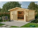 Gartenhaus Valeria-28 Gartenhaus Aus Holz In Pinie, Holzhaus Mit 28 Mm Wandst&auml;rke,