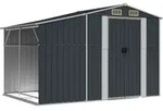 Ger&auml;tehaus Anthrazit 277x192,5x179 Cm Verzinkter Stahl Vidaxl