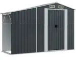Ger&auml;tehaus Anthrazit 277x93x179 Cm Verzinkter Stahl Vidaxl