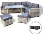 Rattan Sitzgruppe Bahia Ausstattung: Mit Regenabdeckung Polyrattan Lounge