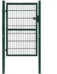 2d Zauntor (einzeltor) Gr&uuml;n 106x210 Cm Vidaxl