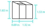 Wandgew&auml;chshaus Altan Gew&auml;chshaus Aus Metall In Schwarz, Anzuchthaus Mit 4 Mm