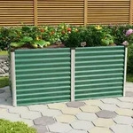 Vitavia - Hochbeet 'linus 858', Seegras/ Alu Eloxiert, 188 X 96 X 86 Cm (l X B X H)