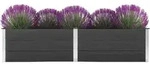 Garten-hochbeet 250 X 100 X 54 Cm Wpc Grau - Vidaxl
