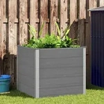 Garten-hochbeet Wpc 100x100x91 Cm Grau - Vidaxl