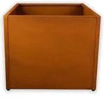Designer Pflanzrahmen (ohne Boden) Aus Cortenstahl Als Bausatz Quader 100x100x50
