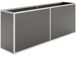 Kgt Aluminium-hochbeet "210", Silber, 2,05 X 0,45 X 0,77 M (l X B X H)