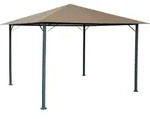 Quick-star - Metall Garten Pavillon Nizza 3x3m Antik Partyzelt Sand