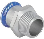 Mapress Edelstahl &Uuml;bergang Mit Au&szlig;engewinde, D 54mm, R 1 1/2' - Geberit