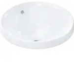 Hansgrohe Xuniva S Einbauwaschtisch 400x400mm Ohne Hahnloch Mit &Uuml;berlauf, Wei&szlig;