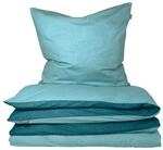 Schiesser - Bettw&auml;scheset Doubleface - Renforc&eacute; - 2-teilig - 155 X 220 Cm - T&uuml;rkis
