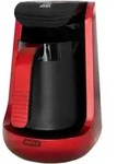 Mulex - 1l 600w Elektrischer Mokkakocher Mokkakanne Espressokocher 4 Tassen Rot
