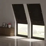 Thermo Dachfenster Rollo Ohne Bohren Sonnenschutz Verdunkelungsrollo Mit Saugn&auml;pfen,