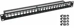 Hmf - 66445-02 Utp Keystone-patchpanel F&uuml;r Serverschrank, 19 Zoll, 24 Ports...