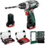 Metabo Akku-bohrschrauber-set Powermaxx Bs Mit 2x 2,0 Ah + Ladeger&auml;t Im Koffer +