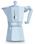 Bialetti Moka Exclusive Kaffeemaschine Blau Pastell 6 Tassen