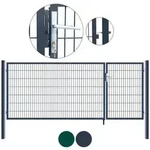 Doppelfl&uuml;gel Gartentor Aditus Farbe: Anthrazit, Gr&ouml;&szlig;e: 100 X 350 Cm Gartent&uuml;r