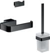 Emco - Loft Wc-set, B&uuml;rstengarnitur, Papierhalter, Doppelhaken,