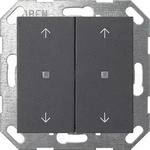 Gira Taster Wippe 2f Pfeile Oneknx System 55 Anthrazit [517428], 5174 28