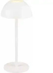 Akku Led Tischleuchte Ricardo Kabellos F&uuml;r Innen & Au&szlig;en, Wei&szlig; - 30cm Klein