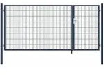 Doppelfl&uuml;gel Gartentor Aditus Farbe: Anthrazit, Gr&ouml;&szlig;e: 160 X 350 Cm...