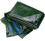Fp - Abdeckplane Rainexo 150 G/m2, 1,5x12 M, Gr&uuml;n/blau