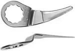 Fein - Schneidmesser Geschwungene Form, Schneidenl&auml;nge 45 Mm, Gesamtl&auml;nge 80 Mm