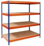 Weitspannregal Blau-orange 160 X 150 X 80 Cm