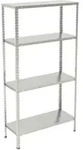 Metallregal Verzinkt, 4 B&ouml;den, Bis 160 Kg, Schwerlastregal Stahl, Lagerregal Keller,