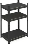 Schwerlastregal, Hxbxt: 90x60x40 Cm, 750 Kg, 3 Ebenen, Stahl, Lagerregal Keller,