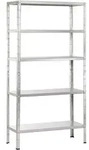 Schulte Fachbodenregal 1000x1900x400mm Verzinkt Mit 5 B&ouml;den Aus Metall 65kg Fachlast