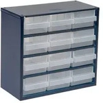 612-02 Kleinteilemagazin (b X H X T) 306 X 283 X 150 Mm Anzahl F&auml;cher: 12 Inhalt 1