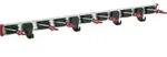 Ger&auml;tehalter L&auml;nge F&uuml;hrungsschiene 1000 Mm Haken 4 Halter 7 Aluminium