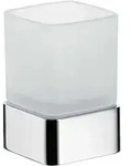 Emco - Loft Glashalter Standmodell Kristallglas Satiniert, Chrom 052000101