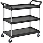 Tischwagen 3 Ladefl&auml;chen L560xb450mm - Fg342488bla - Rubbermaid