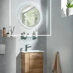 Fackelmann - Spiegelelement Rund 60 Cm - Mit Led Beleuchtung