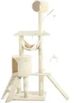 Vounot&reg; Kratzbaum Xxl Mit Kratzbrett Sisalseil F&uuml;r Katzen, Katzenbaum 155cm, Beige